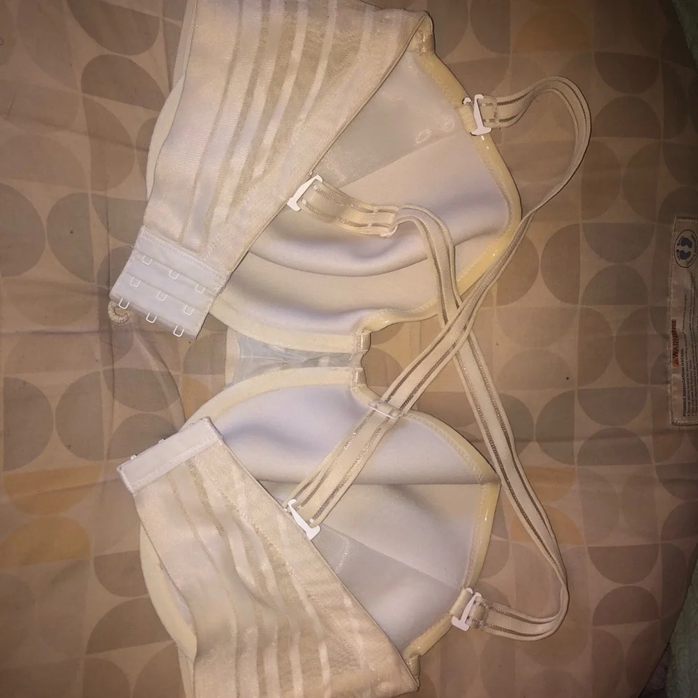Liz Claiborne Sexxxy Y2K White 5-Way Convertible Bra Detachable Straps 🥰 34H - Picture 5 of 14